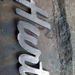 huruf timbul stainless